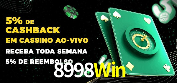 Promoções do cassino ao Vivo 8998Win